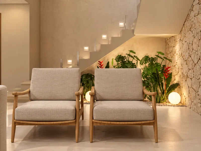 Sala de estar e jantar